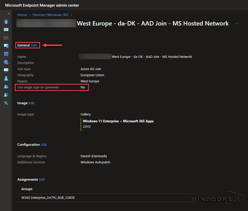 Provisioning policy.