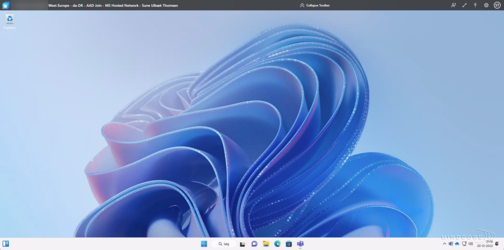 Windows 365 SSO Experience (Web Portal).