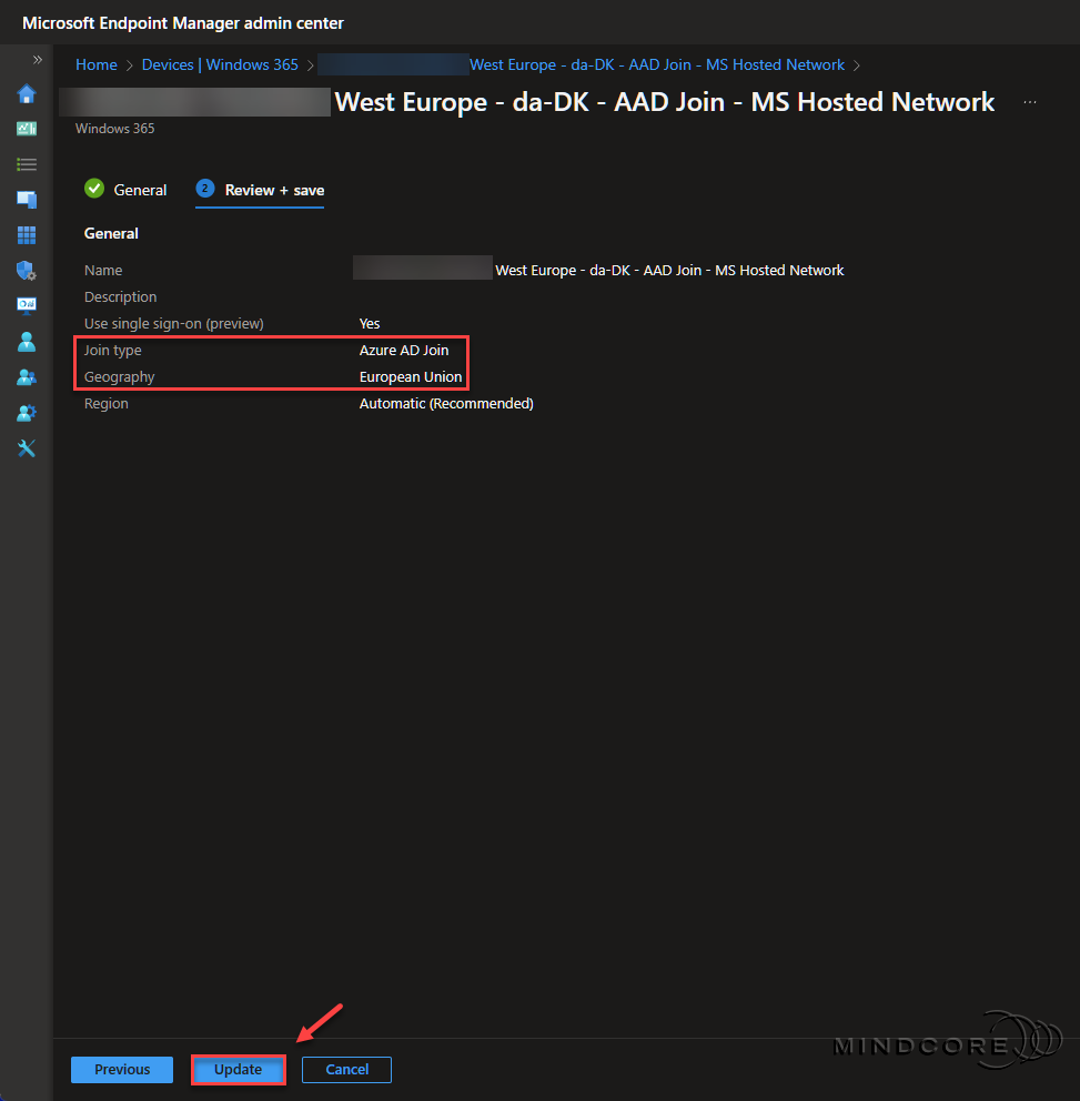 Microsoft Intune - Geography and Region