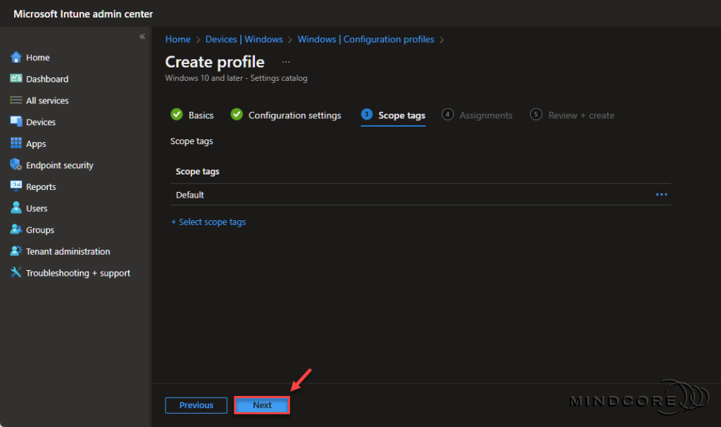 Microsoft Intune - Edge Policy